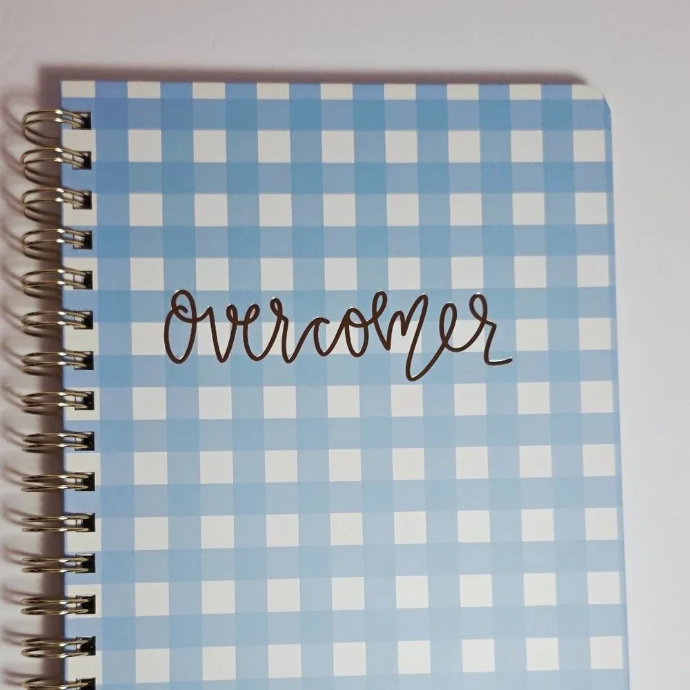 Journal - Mary Square “Overcomer” Spiral Notebook 7” x 9” – New